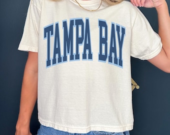 vintage Tampa Bay Baseball Cropped Tshirt Rays Shirt Tampa Bay Baseball T-shirt Rétro Tampa Bay Rays Cadeau Couleurs Confort Crop Top