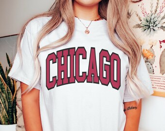 Vintage Chicago Basketball Shirt Bulls Basketball Tshirt Retro Style T-Shirt Gift Chicago Basketball Fan Chicago Bulls Gift Comfort Colors