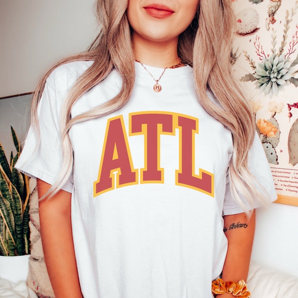 Vintage Atlanta Basketball Shirt Hawks Basketball Tshirt Retro Style T-Shirt Gift Atlanta Basketball Fan Atlanta Hawks Gift Comfort Colors