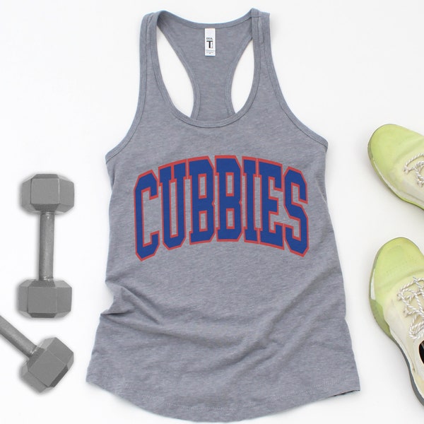Chicago Baseball Tank Top Cubs Shirt Chicago Baseball Gift Workout Tank Retro Vintage Chicago Shirts Chicago Hometown Pride Cubbies Tank