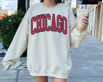 Chicago Basketball Sweatshirt Bulls Shirt Chicago Basketball Crewneck Retro Vintage Bulls Shirt Chicago Hometown Pride Bulls gift Apparel