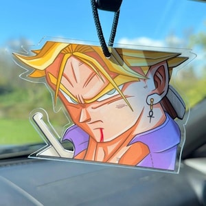 DBZ Badehose Acryl Auto Spiegel Zubehör Aufhänger | Handmade Anime Acryl Charm | JDM