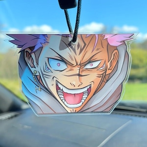 Sakuna Acryl Auto Spiegel Zubehör Aufhänger | Handmade Anime Acryl Charm | JDM | JJK