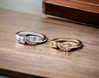 Eleganter Blatt Edelstein Ring | verstellbarer verstellbarer Ring, Versprechen Ring, Blumen Ring, silber schmuck, kunstvoller Goldring, spirituelle Wellness