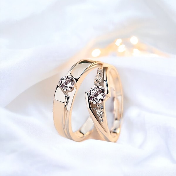 Unique Silver Crystal Ring | adjustable, verstellbar, japanese rings, jewelry ringe, promising ring, silvered ring, geschenkidee, elegance