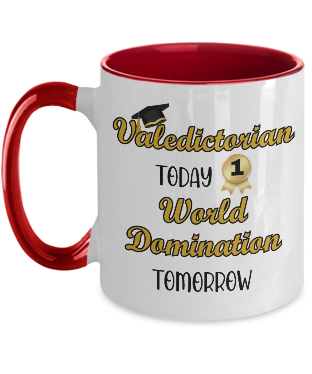 Valedictorian Funny Mug, High School Valedictorian Gifts, Class of 2024