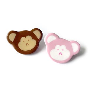 Handmade Monkey Clay Pins