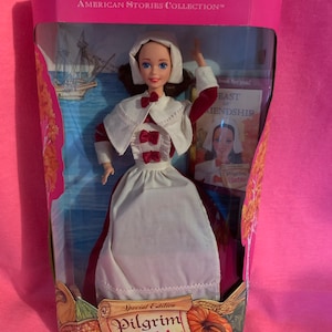 バービー Pilgrim コレクション 未開封品 Thanksgiving Pilgrim Barbie MIB - Etsy