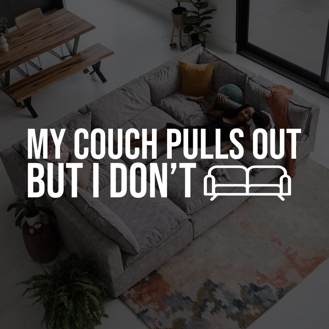 My Couch Pulls Out but I Dont Funny Vinyl Decal Sticker Etsy