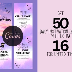 Daily Motivational Quotes Templates - Inspirational Quotes | Editable CANVA Templates | Facebook Instagram Social Media Templates