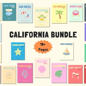 CALIFORNIA Bundle Photo Book / Travel Photo Book / Coffee Table Book / Photo Book personalizzabile / Album fotografico personalizzato / Copertina modificabile