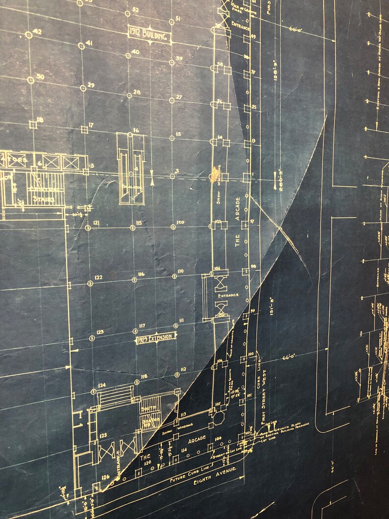 1930 Blueprint of Hudsons Bay Company Store Building No.1 - Etsy