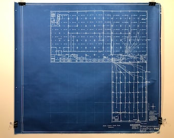 1930 Blueprint of Hudson’s Bay Company Store Building - NoM.22