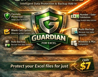 Excel Formula Guardian – Protect Formulas, Prevent Errors & Auto Restore