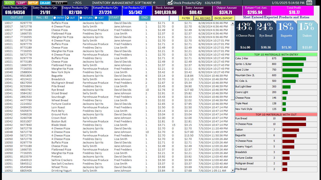 Excel Inventory Tracker & POS: Barcode, QR Code Generator (digital ...
