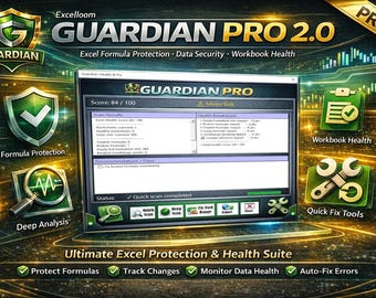 Excel Guardian Pro – Repair Excel Errors, Prevent Crashes & Speed Up Large Files