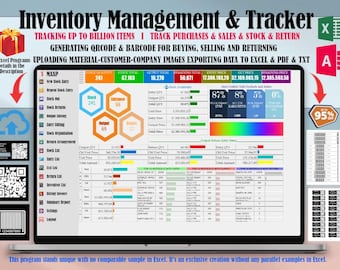 Discover unparalleled Excel inventory management: QR & Barcode generator, sales tracking, invoice management. Unlimited - Works on Windows.