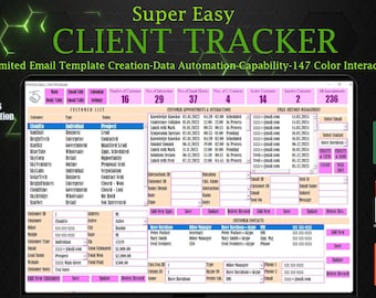Excel VBA Customer Relationship Manager: CRM Template, Email Automation