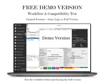 FREE DEMO - Inventory & Production Tracker