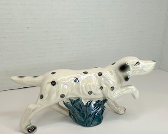 Midcentury Pointer Dalmatian Figurine Made in Japan