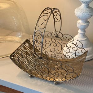 MCM Footed Basket w/Handle...Silverplated
