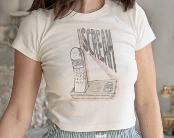 Halloween Crop Top, Summerween, Halloween Baby Tee, Horror Crop Top, Gothic Crop Top, Horror Movies Crop Top, I  Love Scary Movies Crop