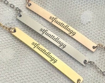 STFUATTDLAGG, Bookish Bracelet, Bookish Jewelry, Book Bracelet, Bookworm Bracelet, Smut Lover Gift, Book Club Gift, Book Lover Gift, Booktok