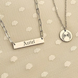 ACOTAR Halskette, Azriel, Cassian, Rhysand ACOTAR, Buch Halskette, Acotar Schmuck, Acotar Merch, Sjm Schmuck, Bücherwurm Geschenk, Fledermaus Junge Geschenk