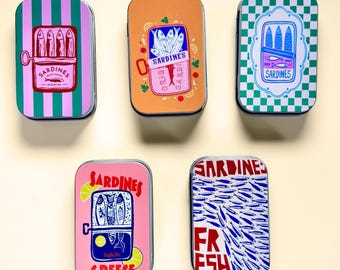 Sardine Needle Case, Cross Stitch Needle Case, Magnetic Needle Case, Travel Needle Case for Embroidery and Cross Stitch, Magnetic Needle Box
