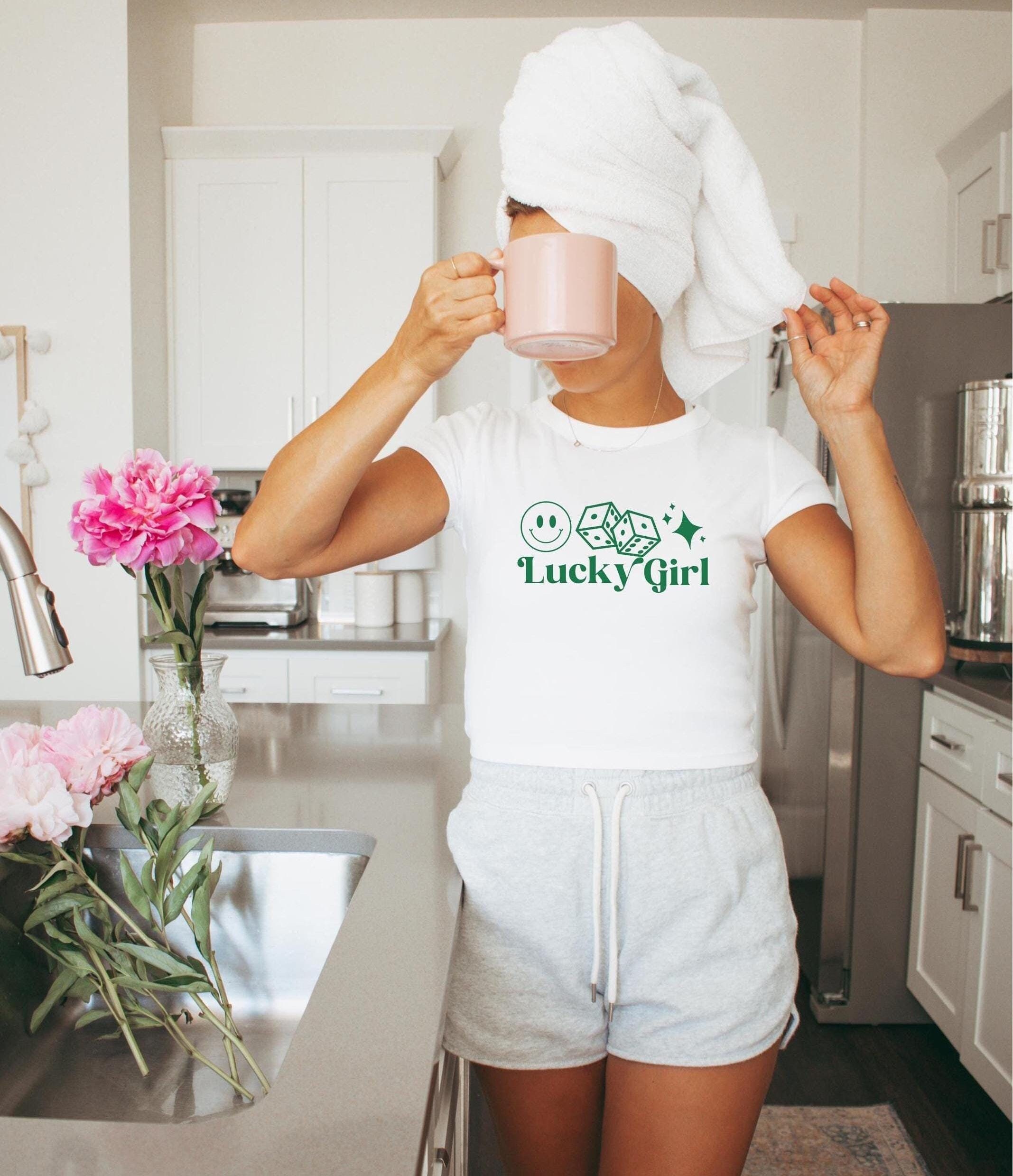 Lucky You Baby Tee, Lucky Girl Baby Tee, Luck You Crop Top, Trendy