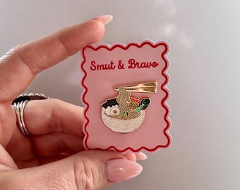 Ramen Bowl Needle Minder for Cross Stitch and Embroidery, Magnetic Needle Minder Cover, Sewing Gift, Cross Stitch Gift, Embroidery Gift,