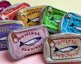Sardine Gift, Book Lovers Gift Box For Women, Ocean Inspired Style, Sardines Lover, Trendy Sardine Gift, Fish Accessories Bag, Fish Can