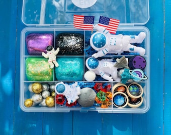 Astronaut Play-Doh Sensory Kit, Space Themed kids Activity Box (Age 3+)
