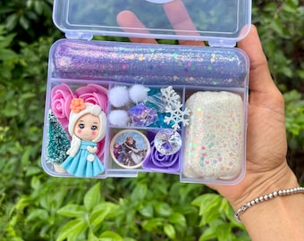 princess play dough kit,  gift for girls, playdoh kit, ,Sensory Kit,busy box, on the go, frozen, fun size kit, on the go Age 3+