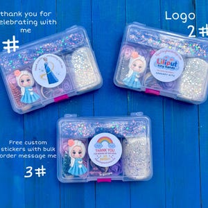 princess play dough kit, gift for girls, playdoh kit, ,Sensory Kit,busy box, on the go, frozen, fun size kit, on the go Age 3+ image 8