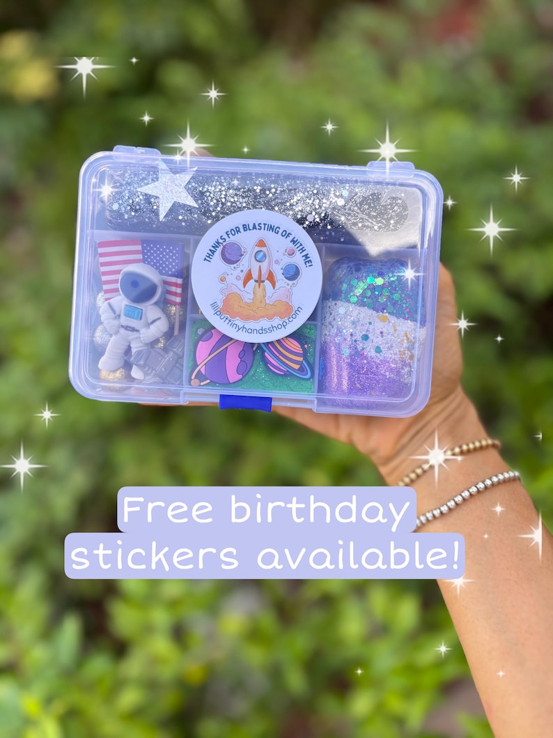 Space fun size Play dough kit,Play-Doh kit,sensory box, astronaut Play-Doh kit,space, planets,boys birthday gift,girls birthday gift Age 3+ image 6