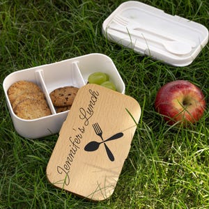 Personalized Bento Box - Eco-Friendly Food Container, Leakproof Meal Prep Kit for Kids & Adults, Reusable Lunchbox, Customizable Design,
