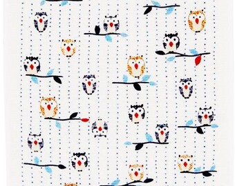 Tea Towel, Hand Towel, Onsen Towel , Owls