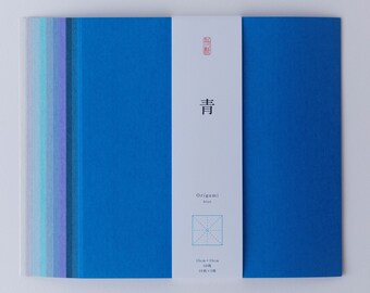 Origami, Washi, Tons de Azul