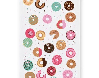 Tea Towel, Hand Towel, Onsen Towel , Donuts