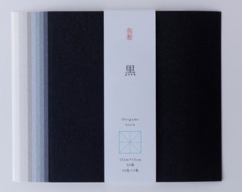Origami, Washi, Tons de Preto