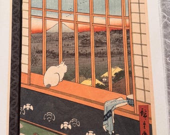 Ukiyo-e Prints, Utagawa "100 Views of Edo: Asakusa Ricefields (Cat)