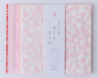 Origami, Echizen Washi, Sakura (Cherry Blossom)