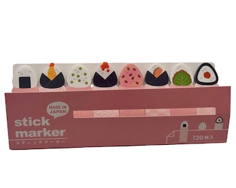 Stickers, mini sticky tabs, onigiri