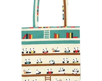 Bag, Tote, Fabric, Pandas