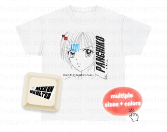 Panchiko Death Metal Band-T-Shirt | Y2K Anime-Girl-Albumcover-Shirt | Alternative Shoegaze Indie Sleaze Streetwear