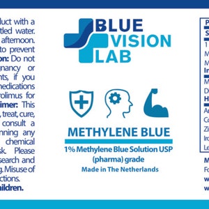 30 ml USP Grade 1% Methylene Blue Solution includes dropper image 3