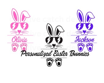 Personalisierter Osterhase, Namensschild Osterhasen speziell für Kinder