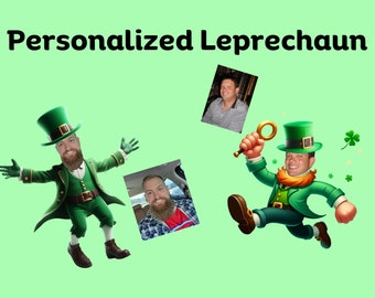 Make Me A Leprechaun, personalisierter Gesichtskobold für den St. Patrick&#39;s Day, Geschenke für ihn, Geschenke für sie