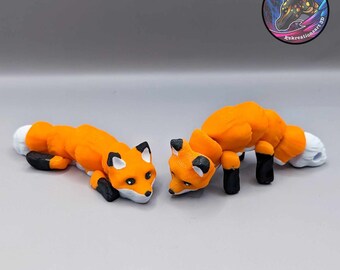 Gelede vos - sleutelhanger - 3D-geprint